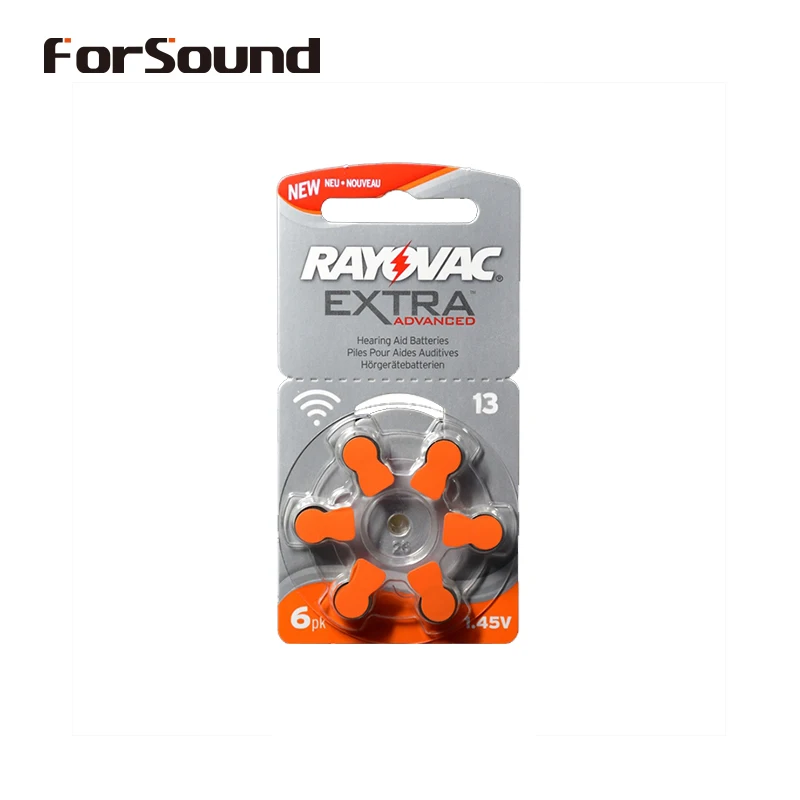 RAYOVAC Экстра 60 шт цинк воздушный слуховой аппарат батареи A13 A312 A675 A10 батарея