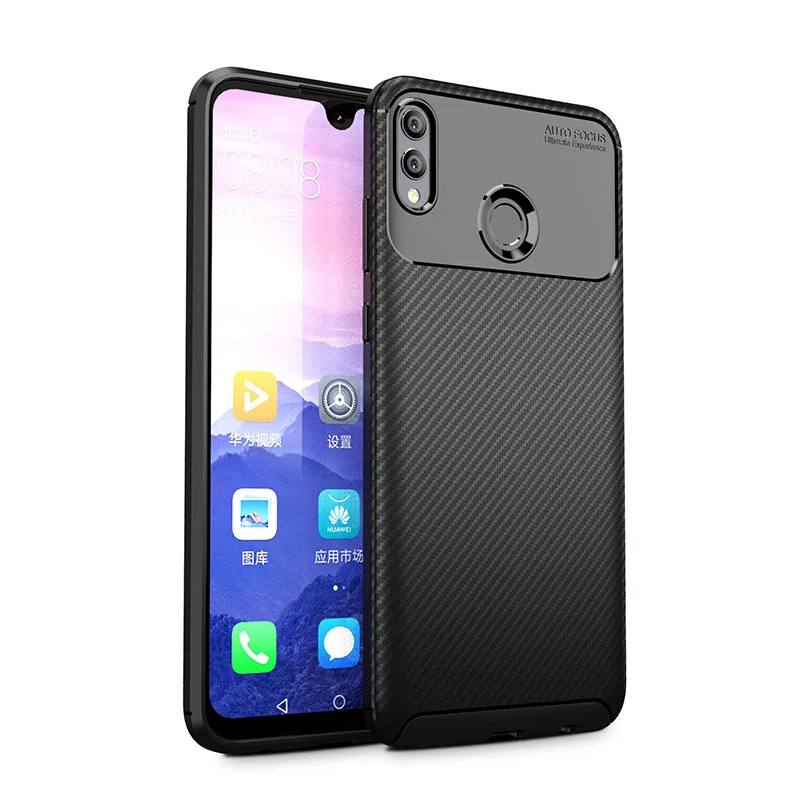 Luxury Case for Huawei Honor 8X Soft Silicone Carbon Fiber Bumper Phone Bag 360 Full Back Cover MAX Funda Caso |