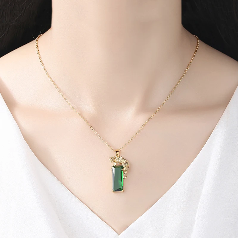 Новое поступление 2021 ожерелье с подвесками золотого леопарда для женщин и