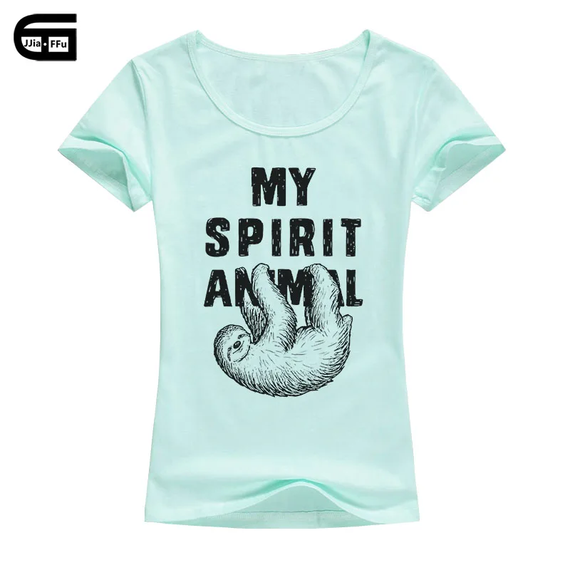 Sloth-my spirit animal забавная Футболка модная женская новая забавная Футболка с принтом полярного медведя женские хлопковые топы футболки B171