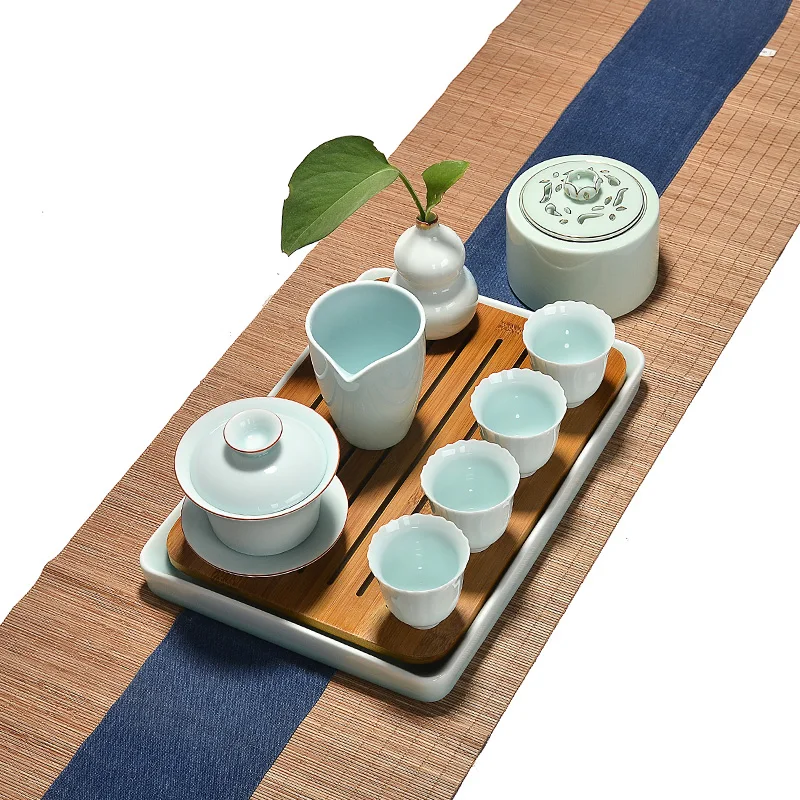 PINNY 160 мл Celadon Gaiwan ручная работа матовая белая фарфоровая чайная чаша китайский