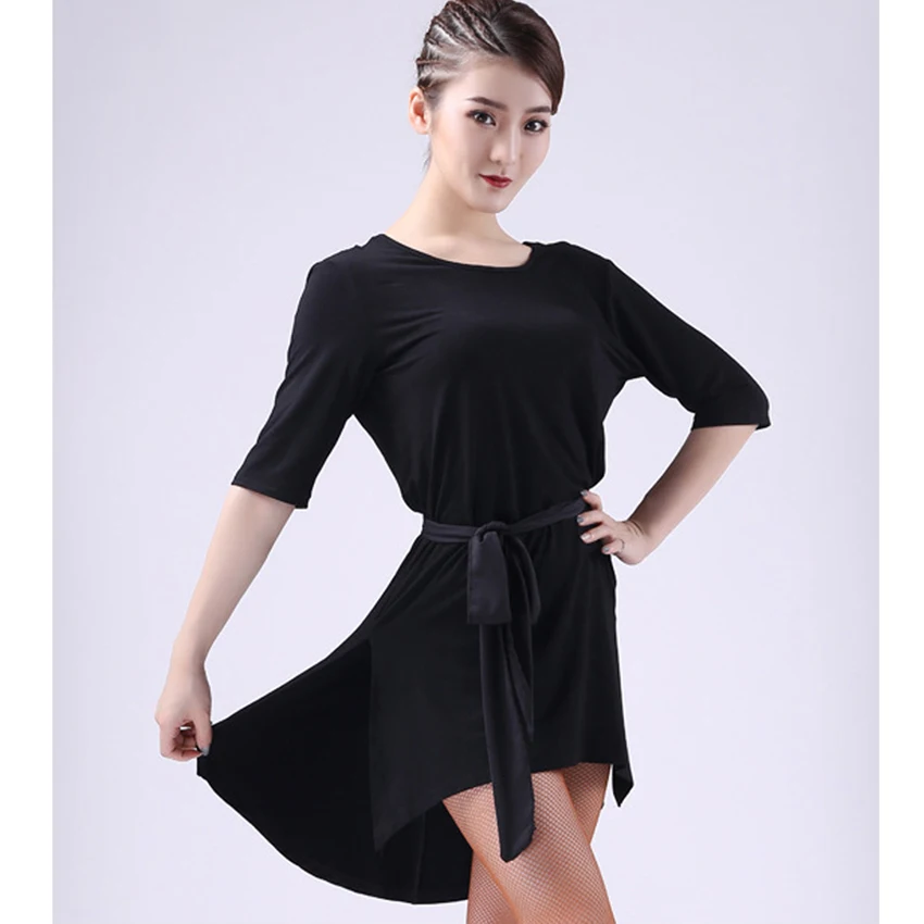 Женское платье для латинских танцев свободное цельнокроеное сальсы и