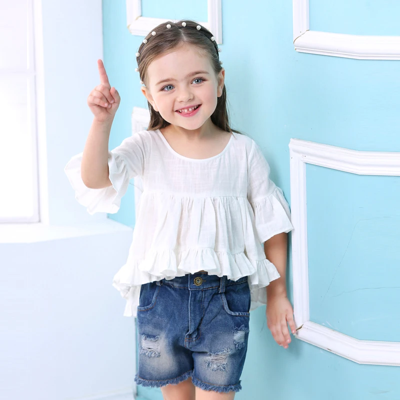 Summer Girls Clothing Sets 2018 New Fashion Active girl Children's Cartoon Print Sweatshirts + Pants Suit | Детская одежда и