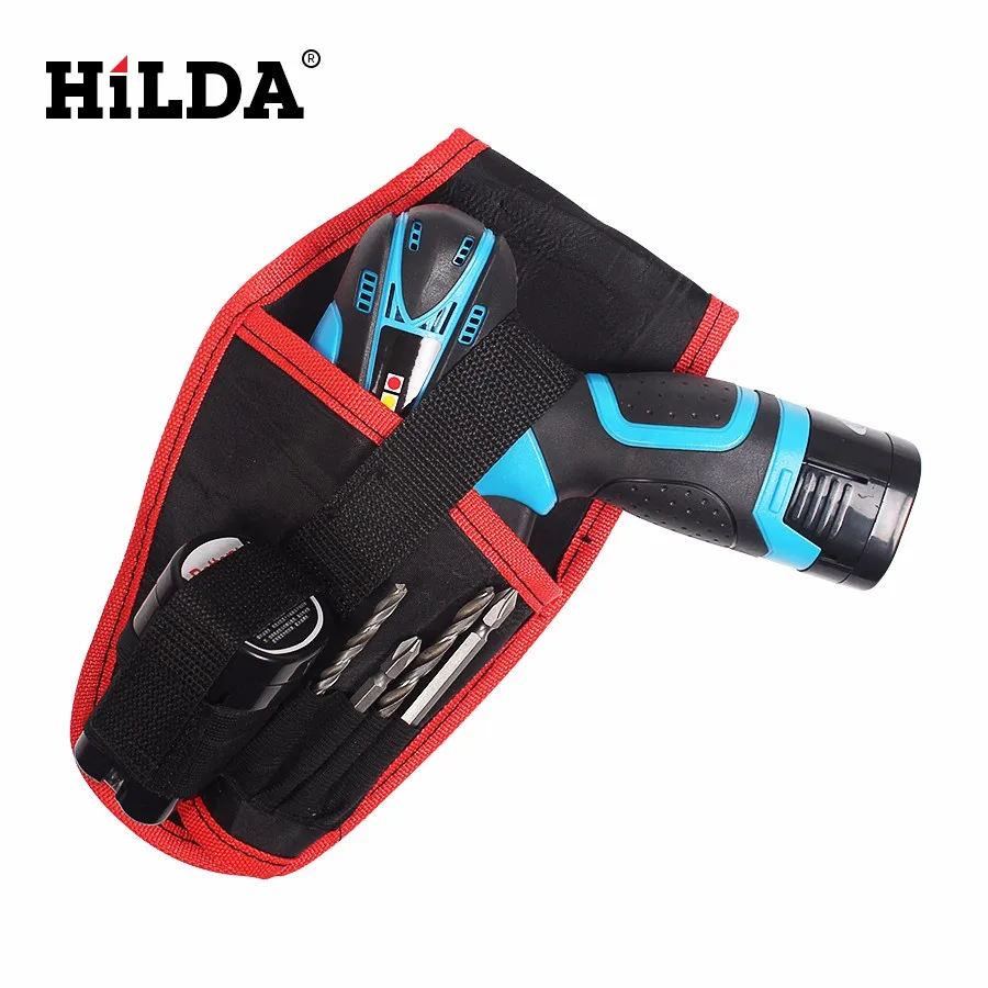 HILDA электрические 12 V/18 V Мощность дрель держатель ручное сверление инструментов поясная сумка для хранения беспроводные Ленточные сумка карман Инструменты для ремонта автомобилей
