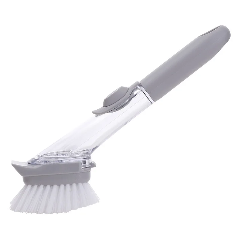 

BEEMSK 1PCS creative long handle pot brush hand-washing pot brush kitchen dish brush cleaning degreasing brush