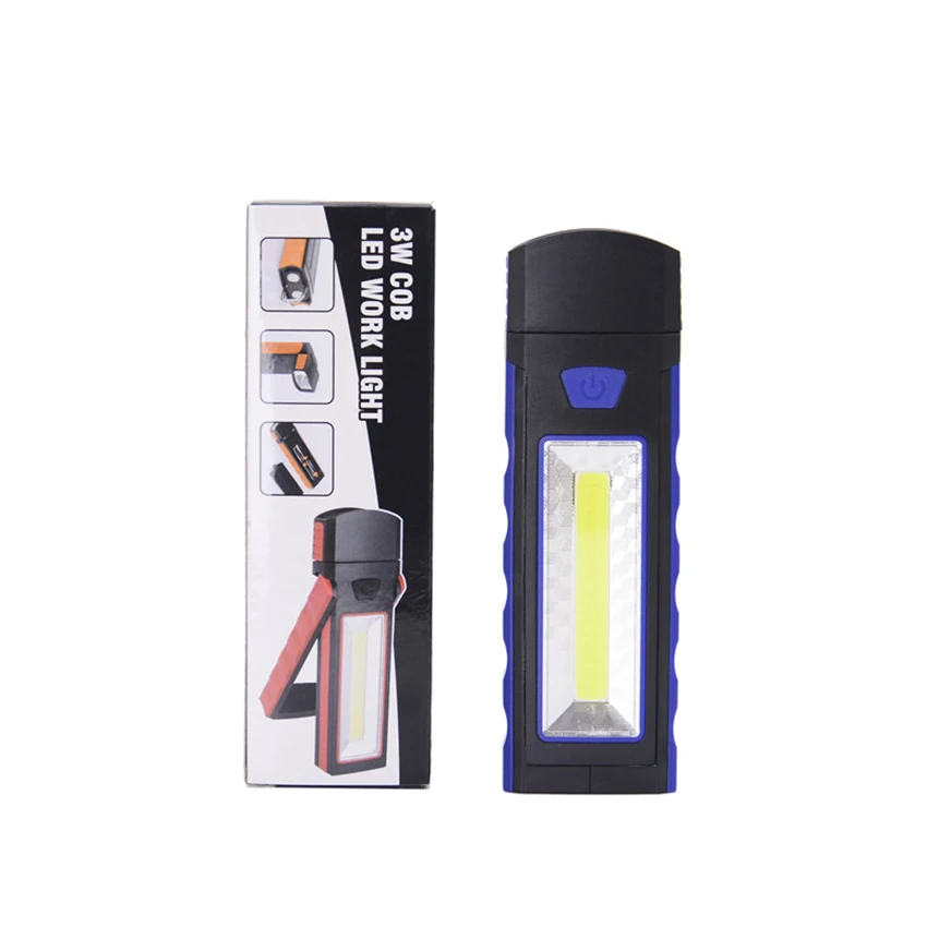 1Pcs Super Bright Adjustable COB LED Work Light led flashlight Hand Torch lamp Magnetic Camping Tent Lantern With Hook Magnet