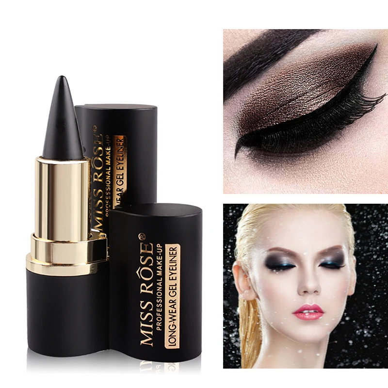 Black Eyeliner Stick Smooth Easywear Eyes Makeup Waterproof Long Lasting Women Beauty Eye Liner Pen |