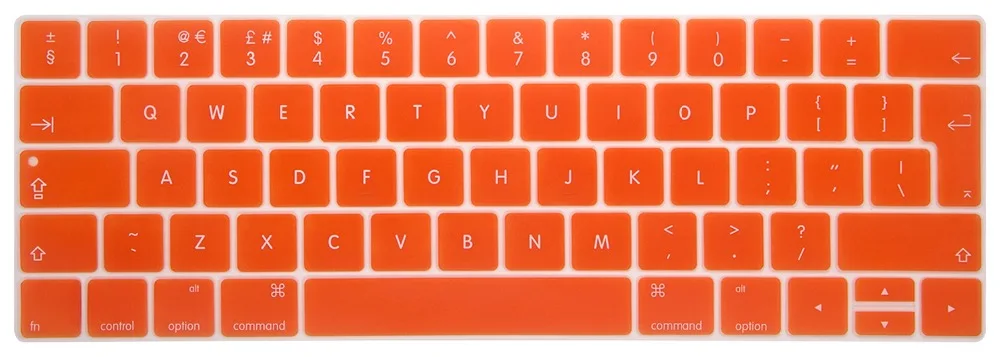 Новая силиконовая защитная пленка наклейки на клавиатуру для MacBook с сенсорной панелью 13 15 дюймов A1706 A1707 A1989 EU английская версия