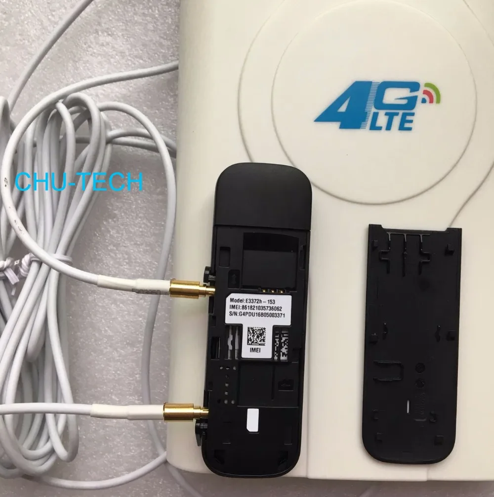 Разблокированный HUAWEI E3372 E3372h-153 LTE FDD 150 Мбит/с 4G LTE модем Поддержка+ 4G crc9 49DBI двойная антенна