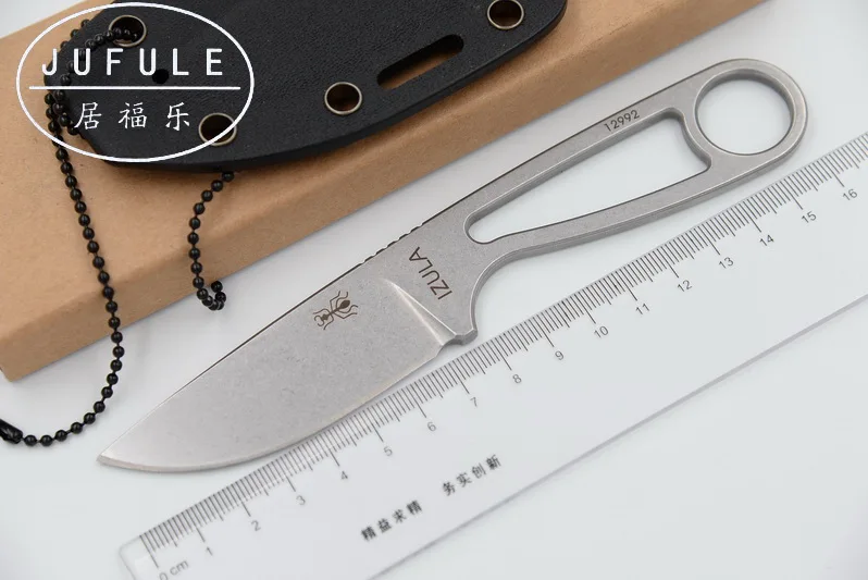 Нож JUFULE Ant IZULA 12992 с фиксированным лезвием Rowen D2 лезвие из стали тактические