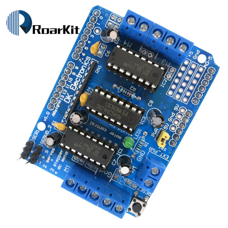 L293D щит управления двигателем Плата расширения привода двигателя для Arduino Щит двигателя