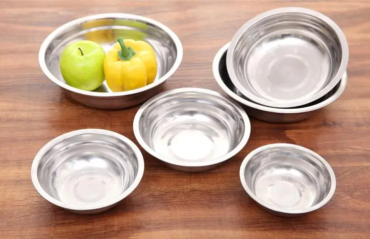 1 шт 6 Размеры Нержавеющая сталь чаша для смешивания салата миска приготовления