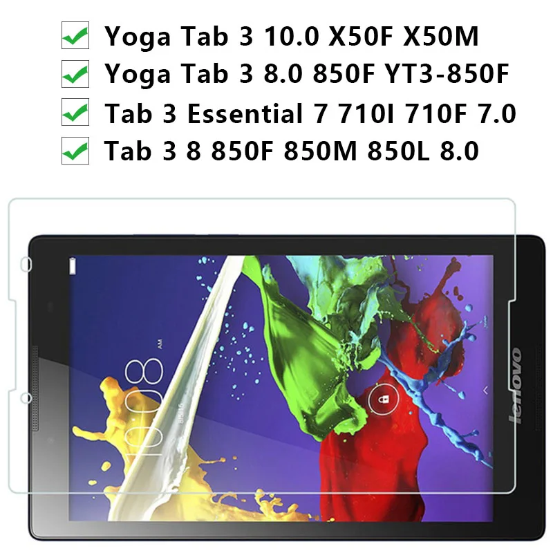 Защитное стекло для Lenovo Yoga Tab 3 10 X50f X50m закаленное 8 Yt3 850f Essential 7 710i 710f 850m 850l защита