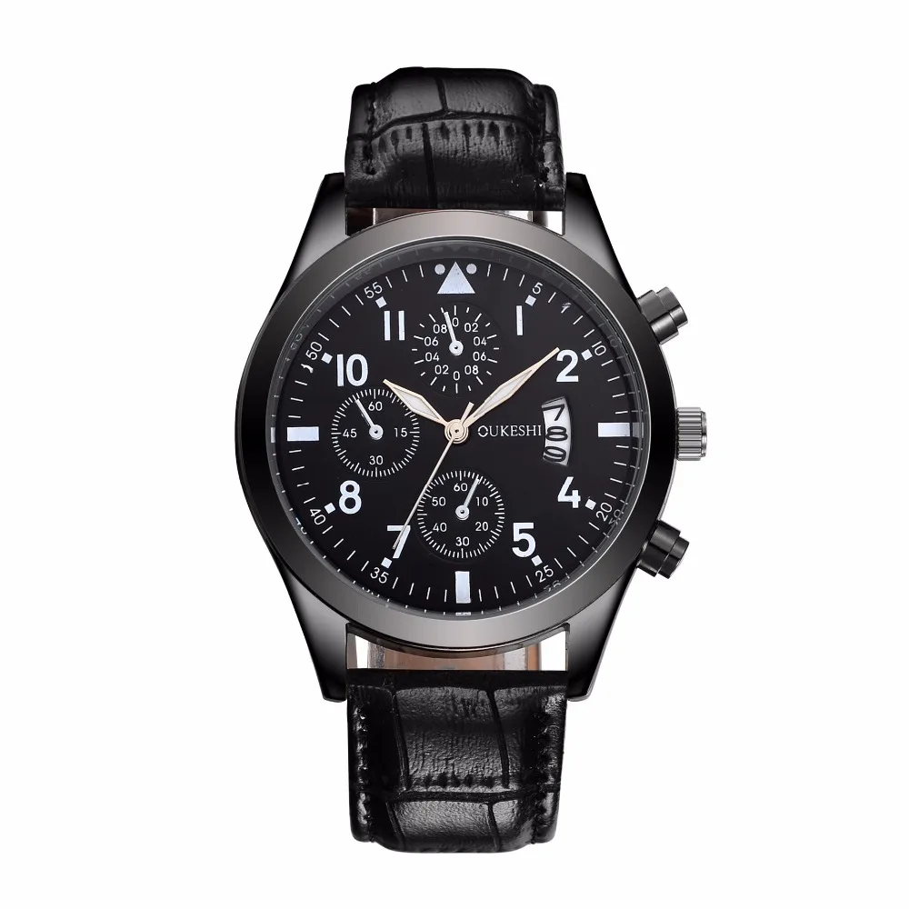 Мужские часы спортивные армейские кварцевые с кожаным ремешком|masculino|masculinos relogiosmasculino watch |
