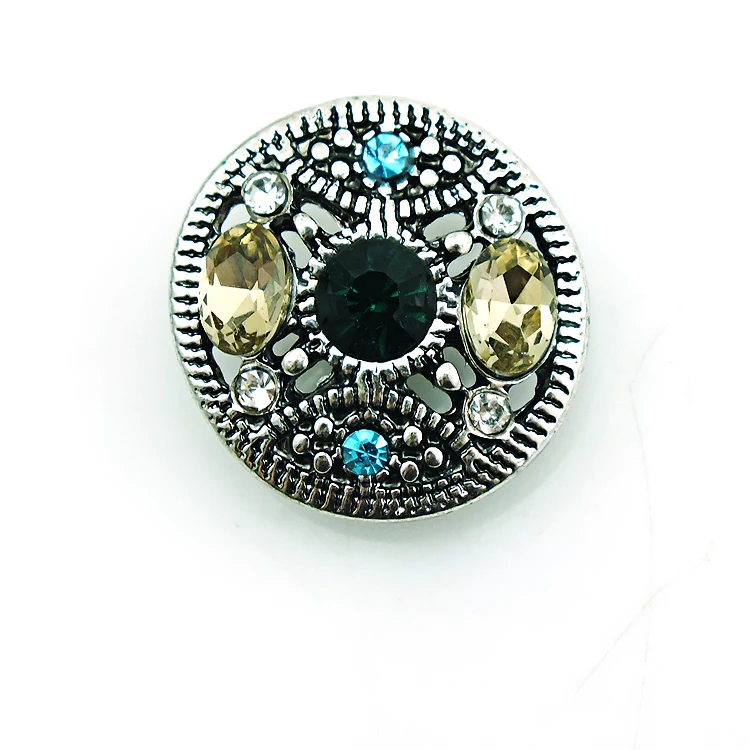 Бесплатная доставка модные 18 мм кнопки кристалл пирсинг круглая форма