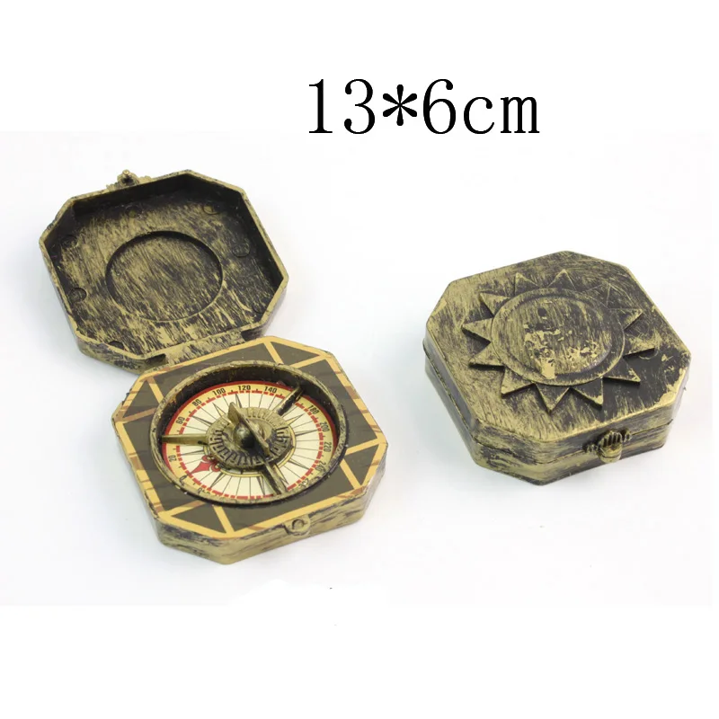 1pcs Морской Компас Пират капитан костюм игрушка Хэллоуин праздничное украшения для косплея - Цвет: 1pcs