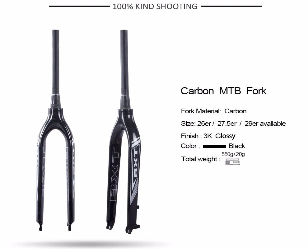 Горячая Распродажа BXT Mtb углеродная вилка 29er велосипедная Подвеска для горного велосипеда Mtb 29/27. 5/26 Велосипедная вилка для горного велосипеда
