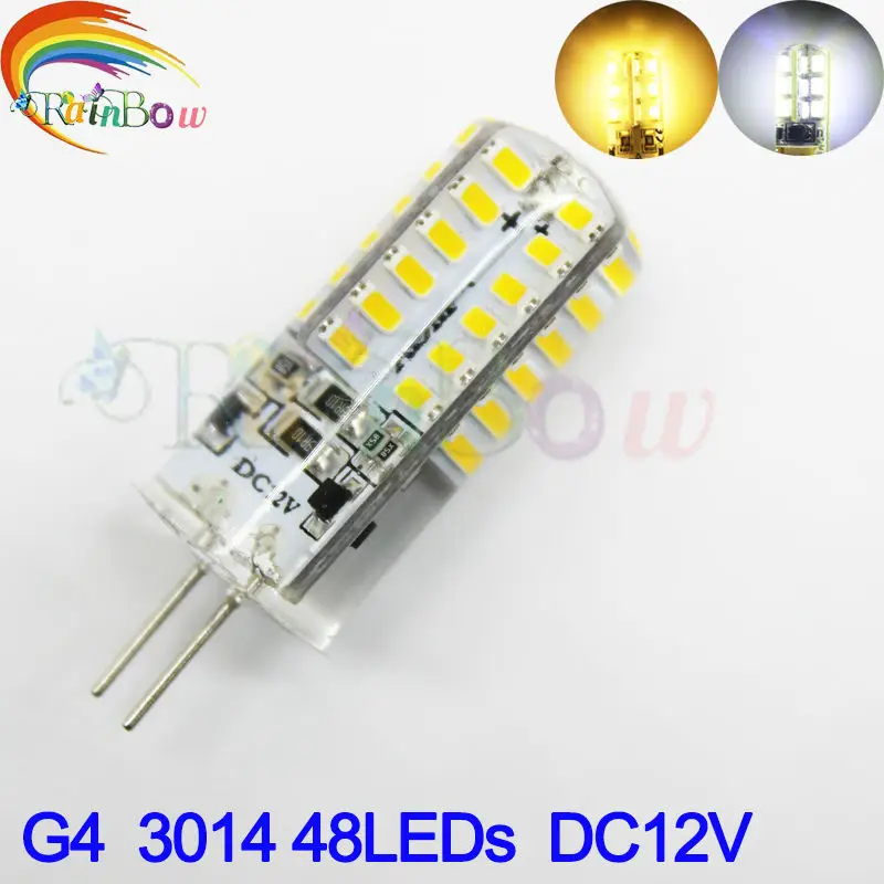 G4 3014 Светодиодный светильник светодиодный лампы 3 Вт 6 DC12V 220V затемнения 360 Угол