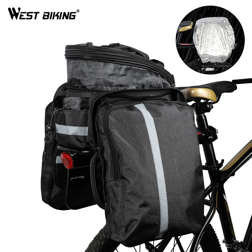 WEST BIKING велосипед 3 в 1 сумка для багажника дорожная сумка для горного велосипеда велосипедная двухсторонняя задняя стойка для багажника на заднее сиденье