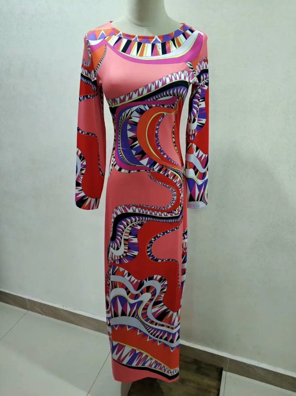 EFATZP Весна 2015 новое поступление Роскошные бренды с длинными рукавами красочный