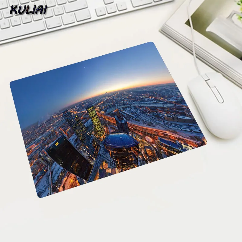 22X18CM XGZ обои с небоскребом резиновый коврик для мыши 22x18 см Россия домашний рабочий стол компьютерные игровые коврики для мыши - Цвет: 22X18CM