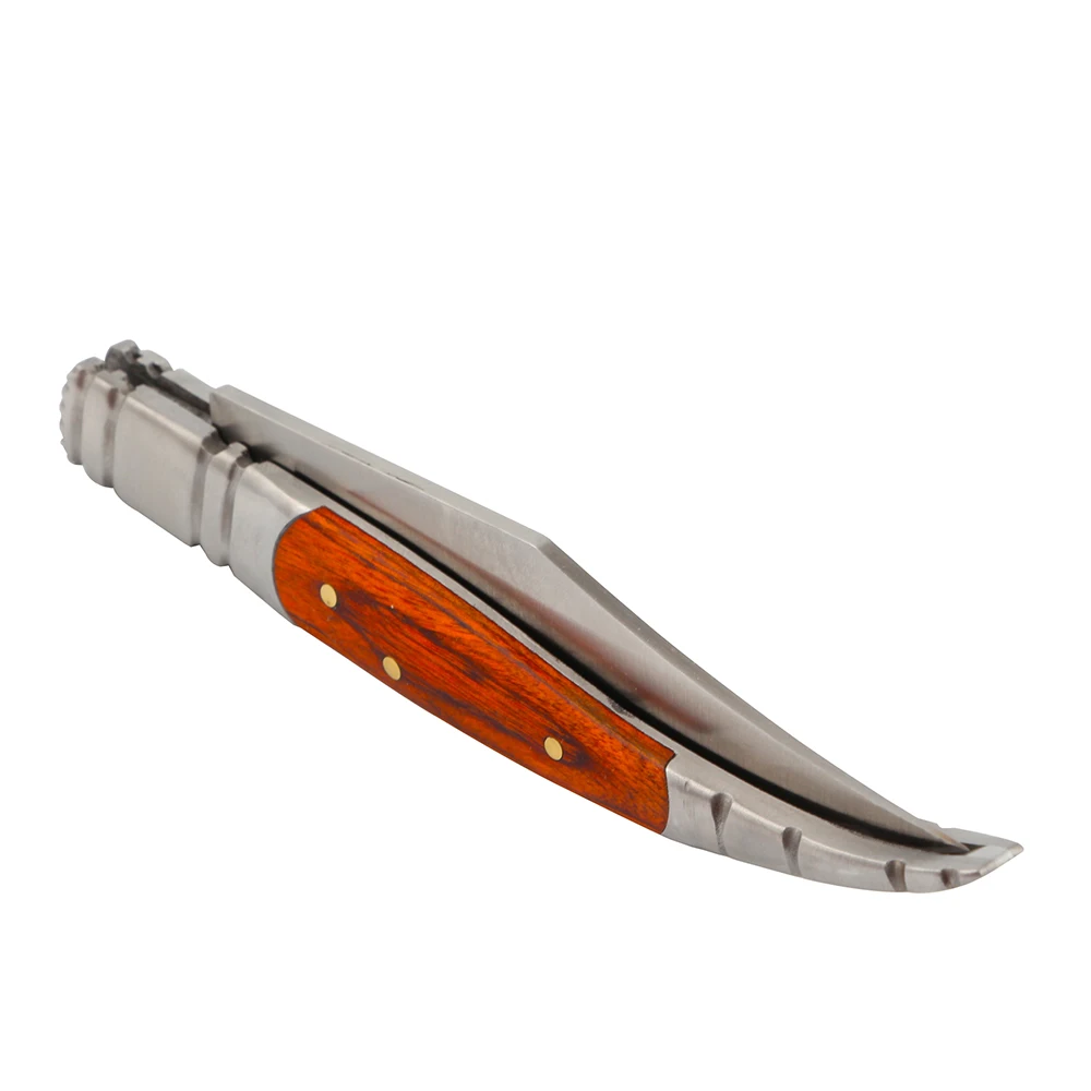 1 шт. складной нож для выживания на открытом воздухе с деревянной ручкой