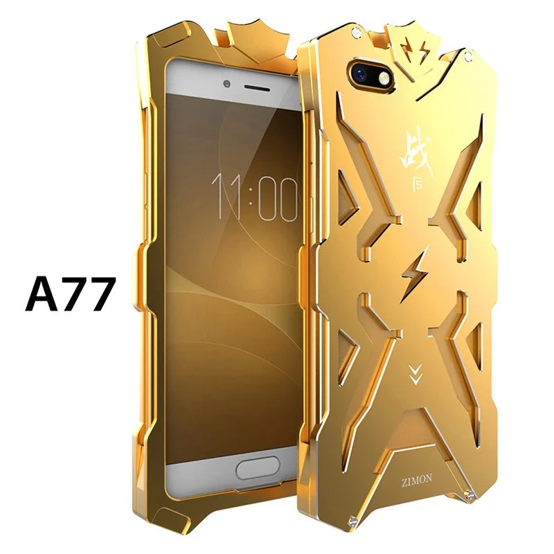 Новые дизайнерские металлические бронированные Чехлы Zimon для OPPO A77 R11 R11S
