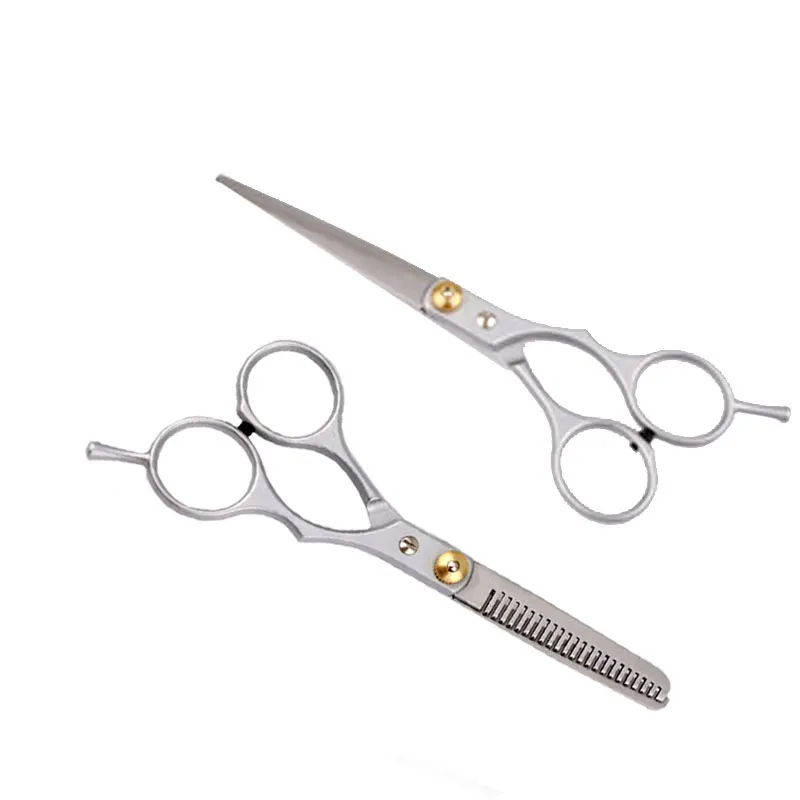 2 шт. серебряные ножницы для стрижки волос из нержавеющей стали | Красота и