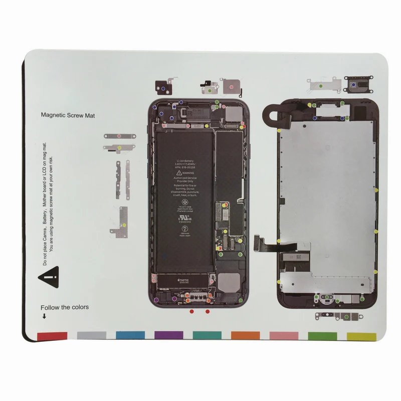 Магнитный винт-коврик для iphone XR XS Max Pro, магнитный винт-хранитель, коврик, руководство по ремонту, инструменты для iphone XR XS Max