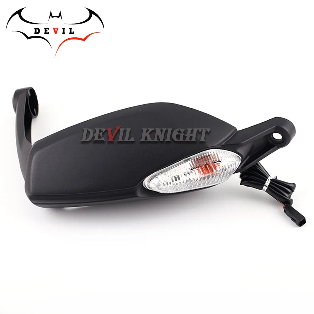 Right brake side Для поездок на мотоцикле DUCATI Hypermotard 820/Hyperstrada 821 2013 правый Тормозной левой сцепления сбоку HandGuard руль с светильник - Цвет: Right brake side