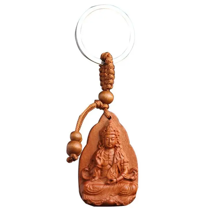 Китайский персиковый деревянный резной буддизм сидящий Лотос Богиня Милосердия