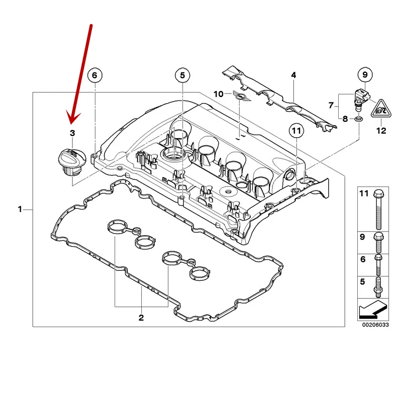 Крышка для автомобильного моторного масла MINI R56 R57 2007-2010b mw1.6T R58 R59 маска заправки