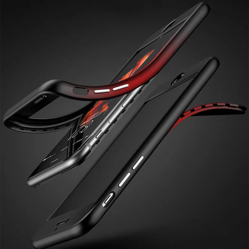 360 Полное защитное покрытие для iPhone Xs Max 6 6s 7 8 Plus чехол из мягкого ТПУ полное Защита