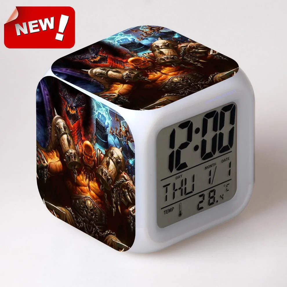 WOW Reloj будильник, цифровой светодиодный свет Klokken электронные настольные цифровые часы Relogio De Mesa Wake Up Light Пластиковые Reloj - Цвет: clock