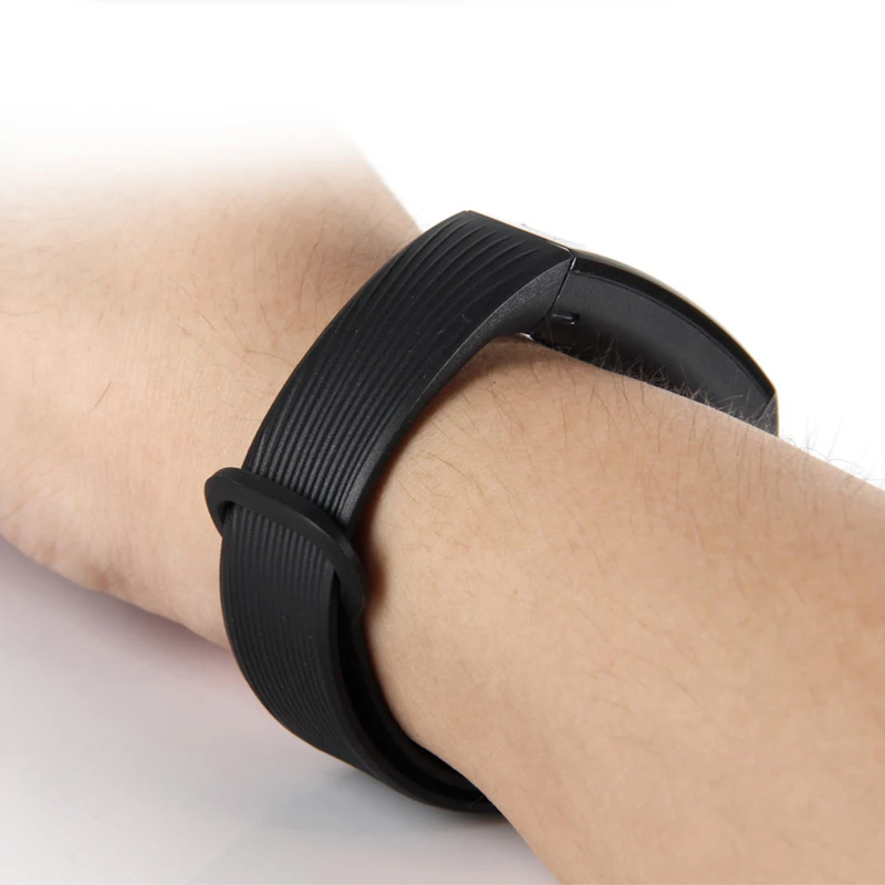 Новые силиконовые полосы для huawei honor band 3, свежий вид, полосатая поверхность, регулируемый размер, сменный ремешок