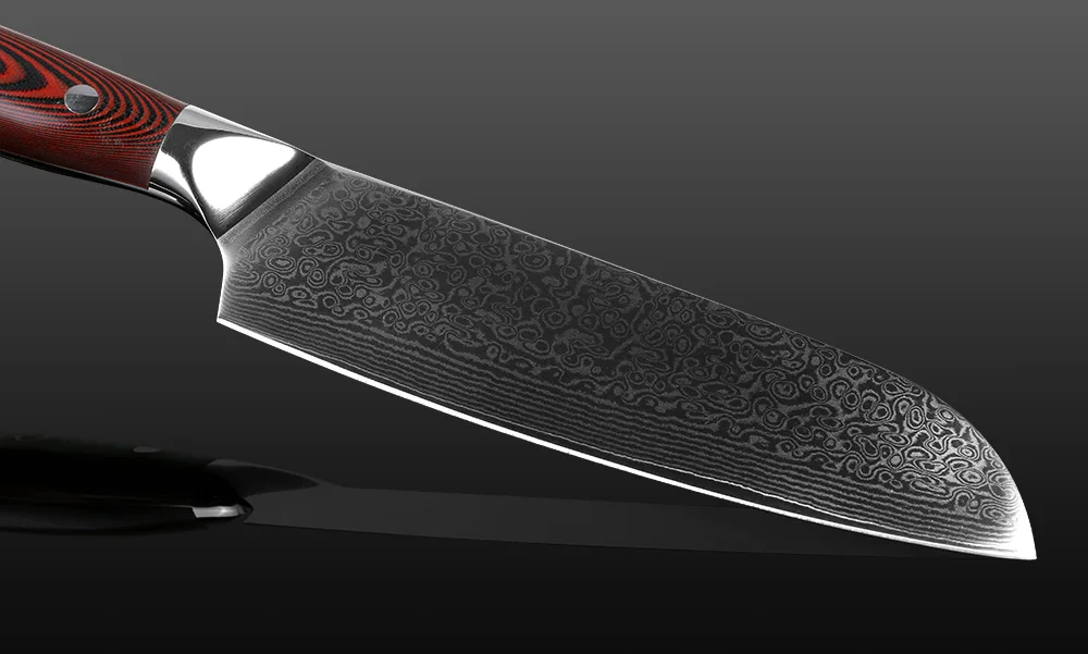 XITUO дамасский нож шеф повара Профессиональный японский Santoku утилита Кливер