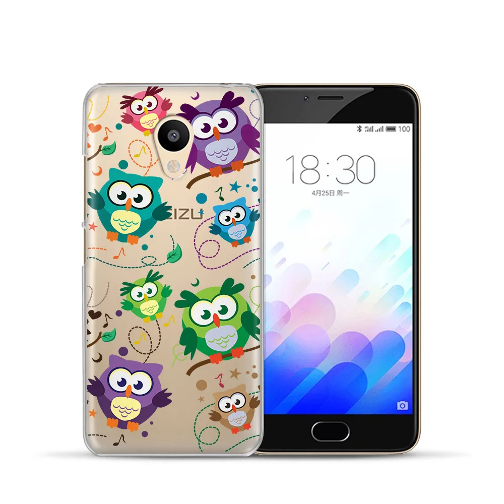 Fashion For Meizu U20 10 M6 5 Note M5S 5C M3s 3Note Pro6 Owl Animal Soft TPU Phone Case Shell Coque Cover |