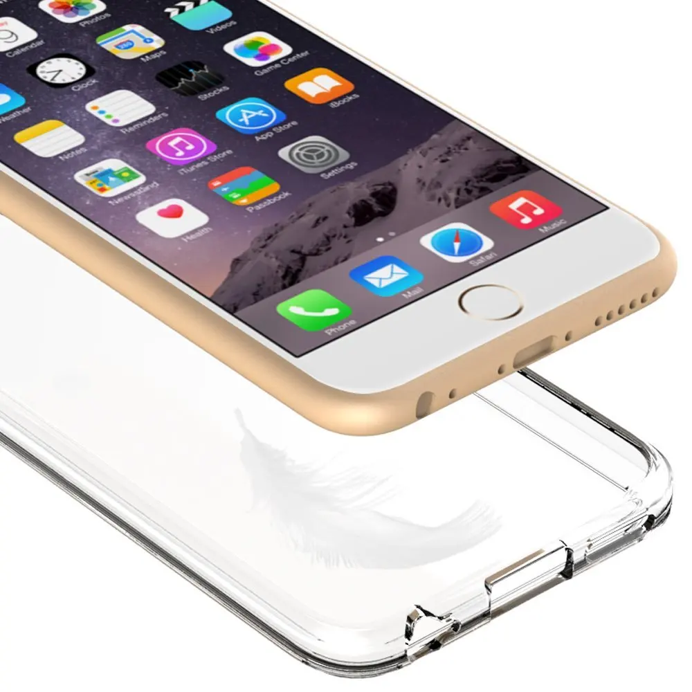 Прозрачный мягкий ТПУ чехол для мобильного телефона s для iPhone 6 S 6 S 6Plus 7 Plus прозрачный силиконовый чехол для Apple 5S SE 5 5C 4 4S чехол