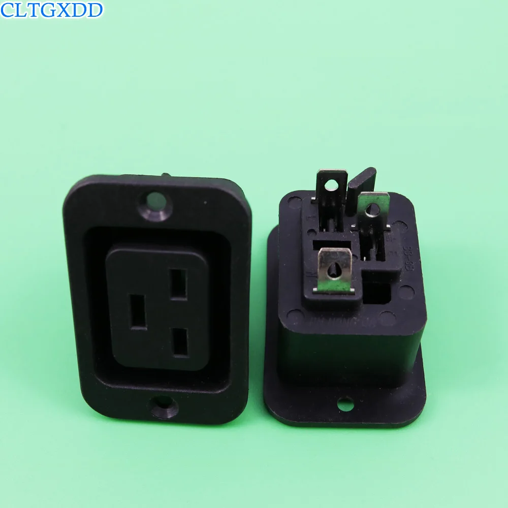 

cltgxdd SS-3B Travel Adaptor/Plug Converter in Black *CE Marked AC 250V 16A IEC 320 C19 Panel Mount Plug Connector Socket