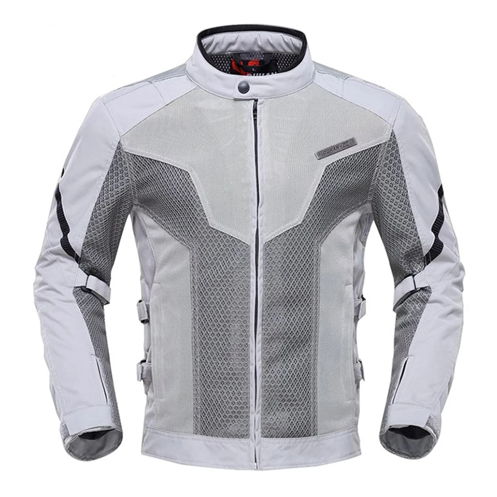 D-183 Gray Jacket DUHAN мотоциклетная куртка Мужские брюки мото летний защитный мотоциклетный костюм сетчатый мото гоночные куртки одежда мотобайкер Блузон - Цвет: D-183 Gray Jacket