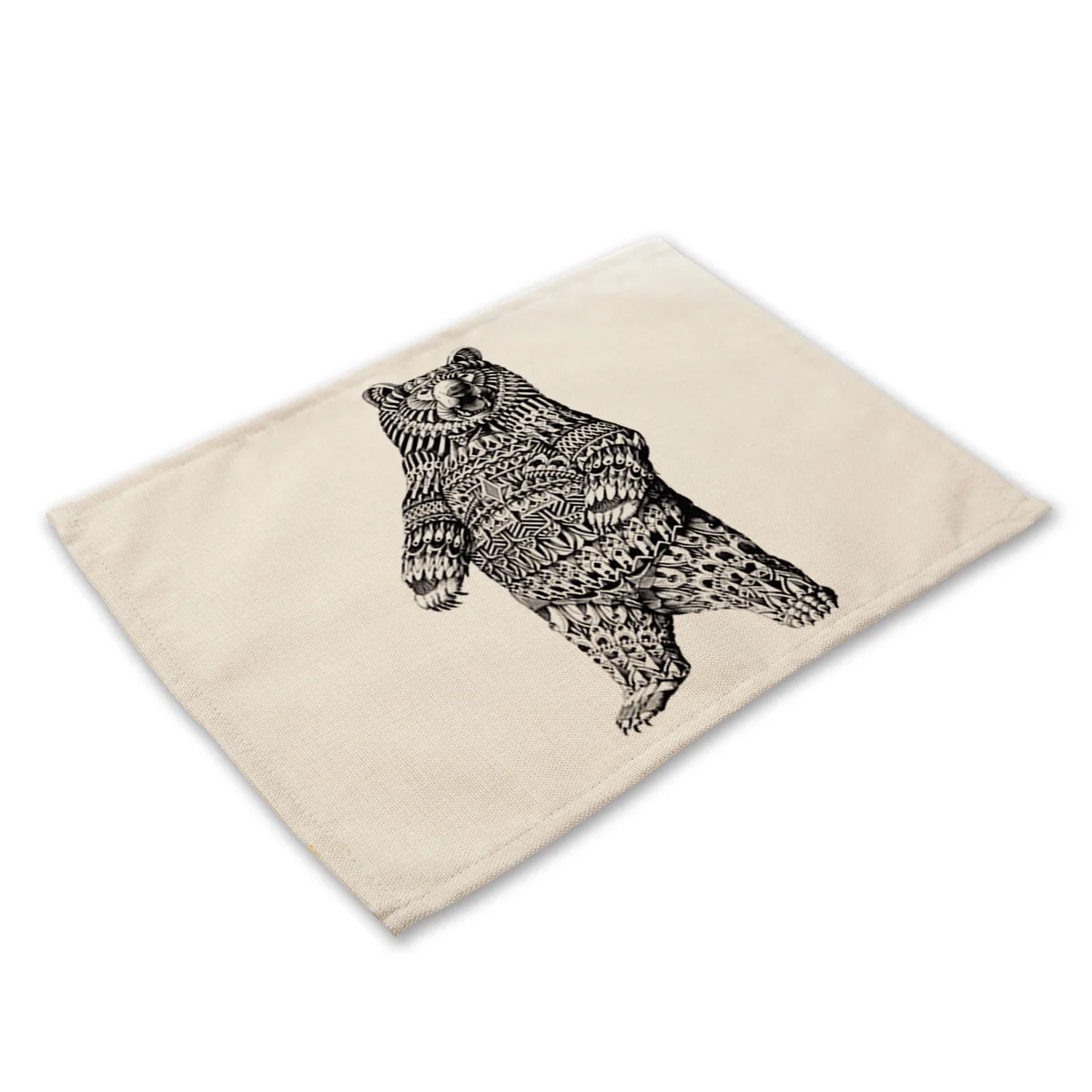 Beer print 05 Коврик с принтом животных Коала тигр кошка подставки для напитков набор столовых приборов для обеденного стола чаша слон кухня чай вечерние украшения - Цвет: Beer print 05