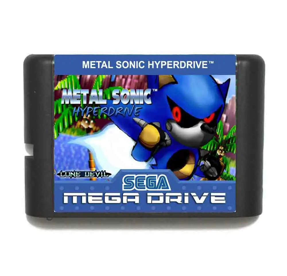 Металлическая звуковая гипердрайв 16 бит MD игровая карта с розничной коробкой для