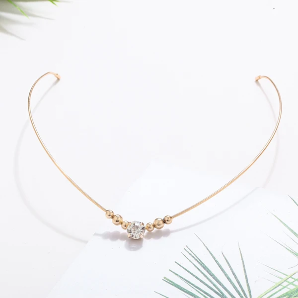 Ball rhinestone Жемчужные повязки на голову для женщин из кристаллического сплава, ободки для волос с цветком и стразами, головной убор, новые завитки для волос, булочки, модные аксессуары для волос - Цвет: Ball rhinestone