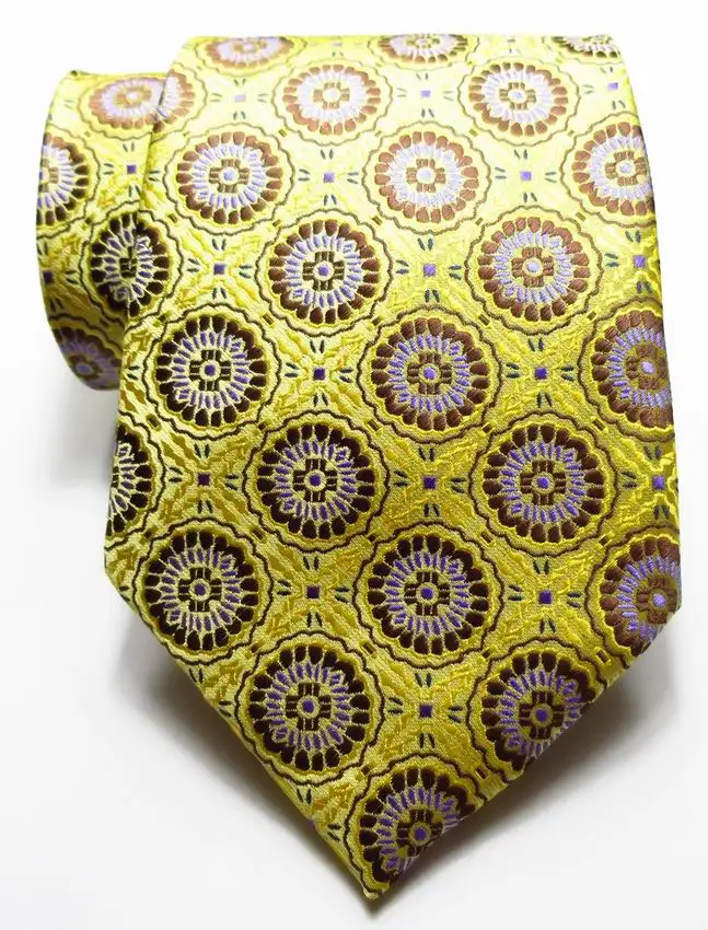 Новый модный галстук с геометрическим рисунком Мужской 9 см набор шелковых