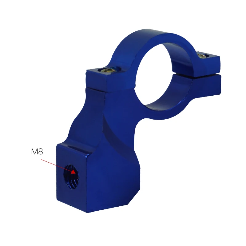 Blue(M8) 2шт 8 м 10 м универсальный для мотоцикла, велосипеда, вездехода заднего вида кронштейн для зеркала держатель адаптера зажимной винт алюминиевый 22 мм 7/" Руль - Цвет: Blue(M8)