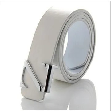 Новая мода искусственная кожа Премиум N форма металлический мужской s ремень Ceinture
