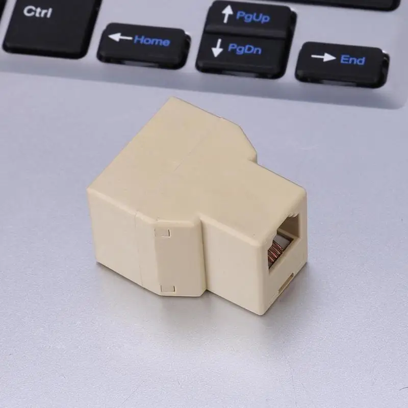 1 до 2 RJ11 Женский телефонный провод сплиттер конвертер адаптер соединитель