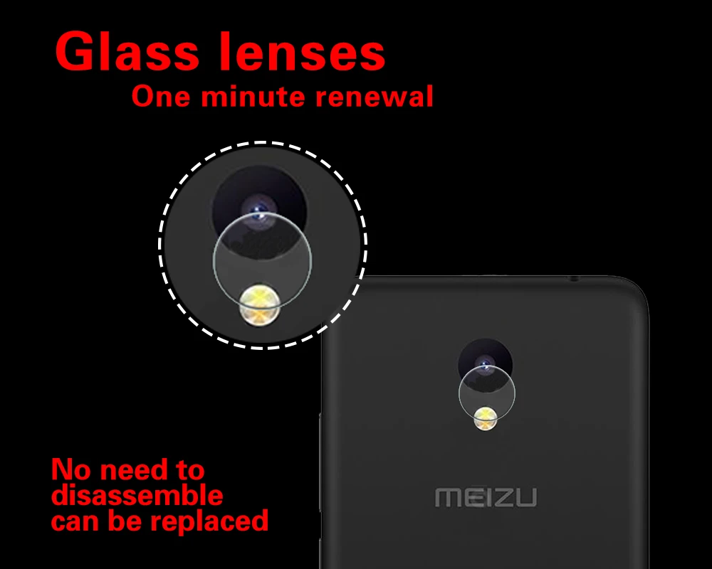 Защитная пленка для задней камеры Meizu Meilan A5 стеклянная M5c M710M M793Q из закаленного