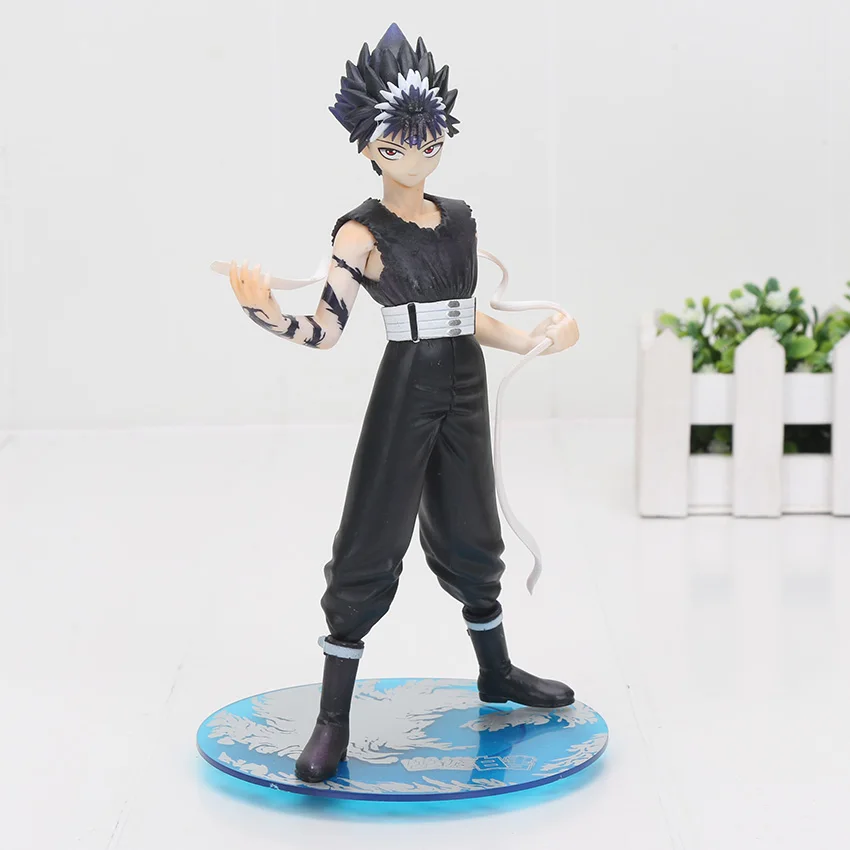 17-25 см мультфильм YuYu Hakusho демон лиса Kurama Urameshi Yuusuke Hiei пвх фигурка коллекционная модель игрушки - Цвет: Black Without Box