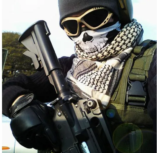 Детские забавные игрушки страшно фестиваля на Хеллоуин маски шарф со скелетом